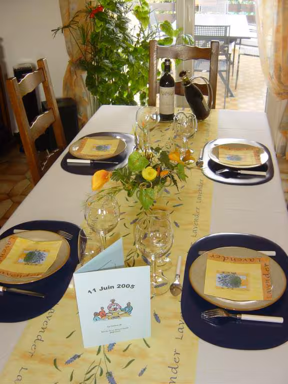 Ma table pour mari jo et jean claude