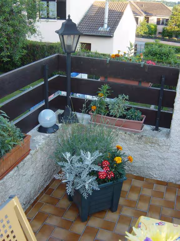 Notre terrasse fleurie