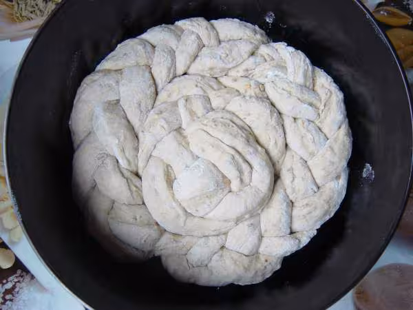Pain au muesli avant cuisson
