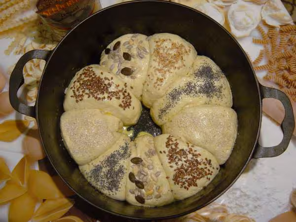 Pain au quinoa avant cuisson