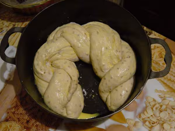 Pain au sarrasin avant cuisson
