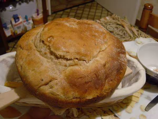 Pain aux pistaches noix et cafe