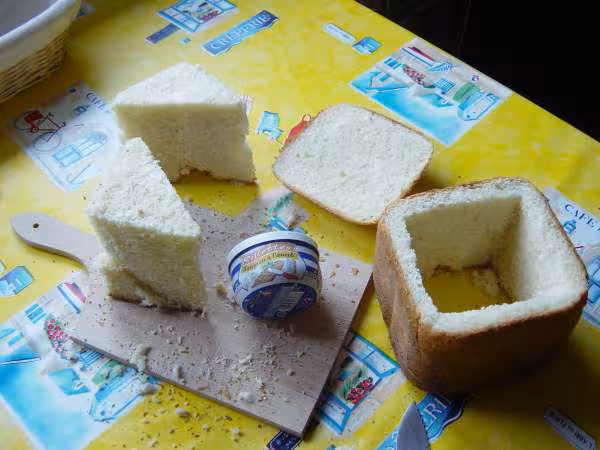 Preparation du pain surprise