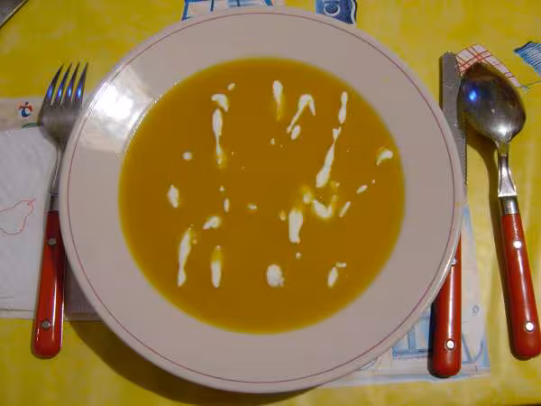 Veloute de potiron a la creme