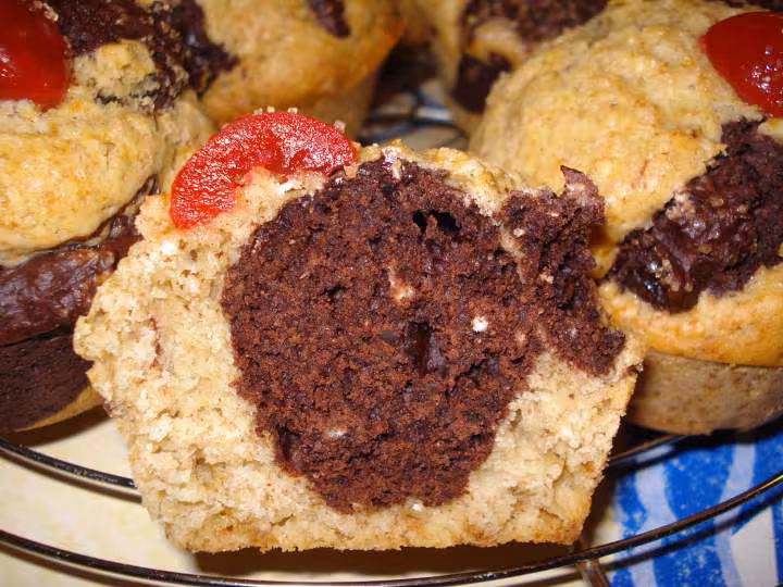L interieur d un muffin gingembre choco