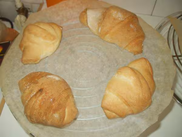Croissants sans beurre