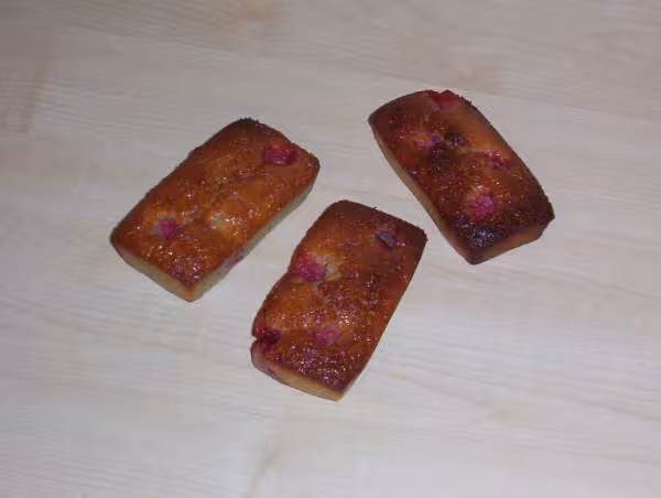 Cakes aux framboises