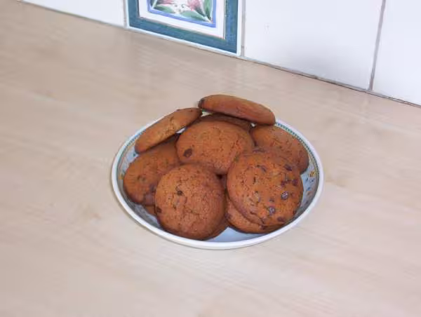 Cookies double choc apres cuisson