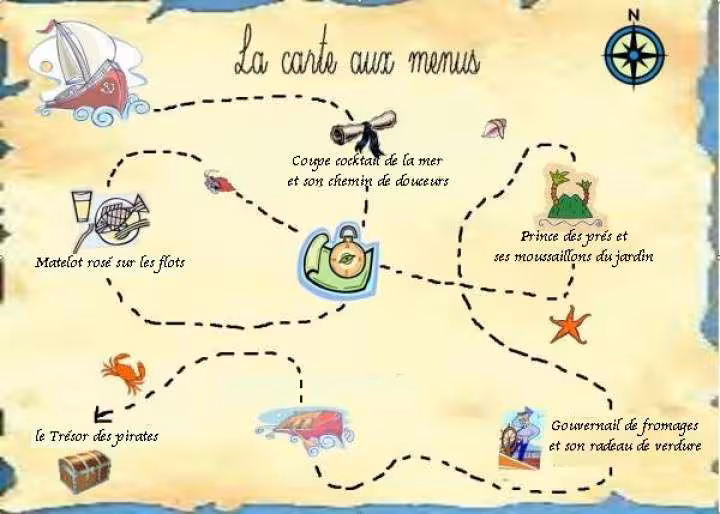 Carte aux menu pour chouchou22