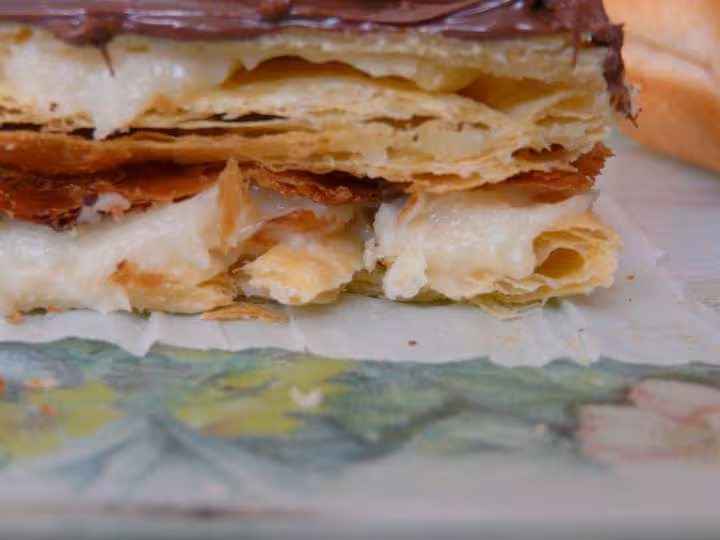 Mon 1er mille feuilles base du gateau ordinateur