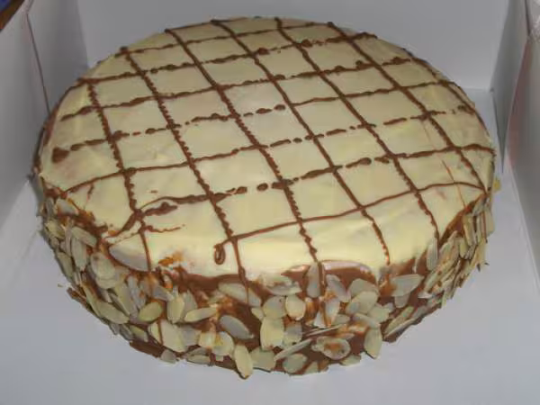 Gateau chocolat blanc et amandes de flore