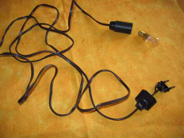 Montage d une lampe pour levee