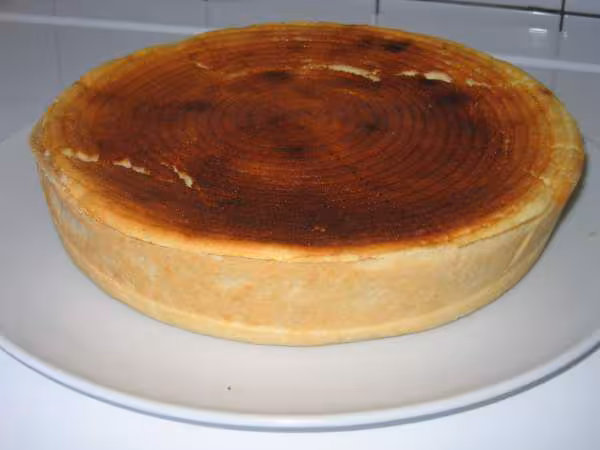 Tarte au fromage prete a etre degustee