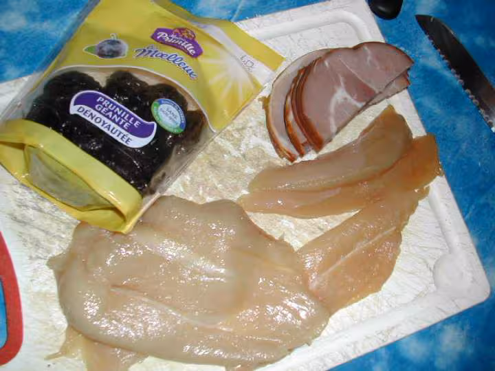 Blanc de poulet au bacon facon light