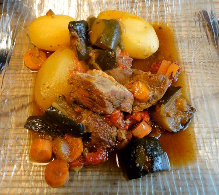 Saute de veau courgettes carottes