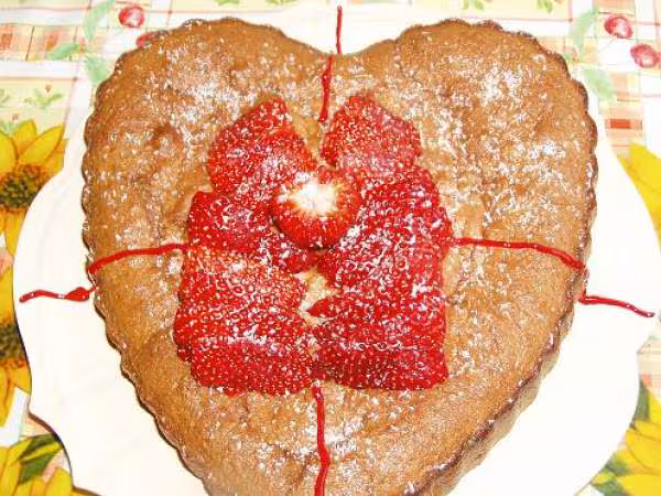 Gateau aux fraises et noix de coco