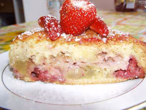 Gateau fraises noix de coco