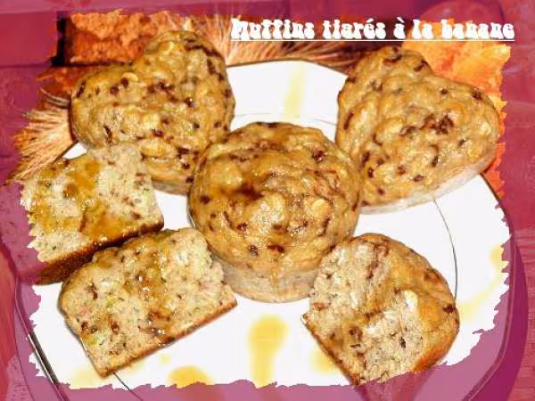 Muffins tigres a la banane