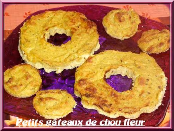 Petits gateaux de chou fleur