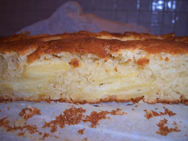 Interieur du gateau coco pommes