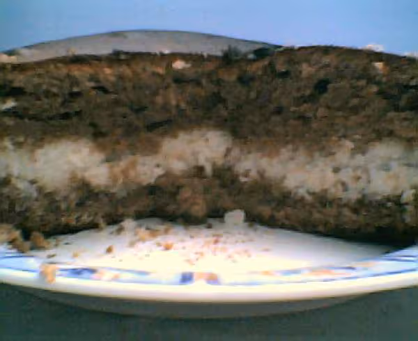 Gateau au choco coeur de noix de coco