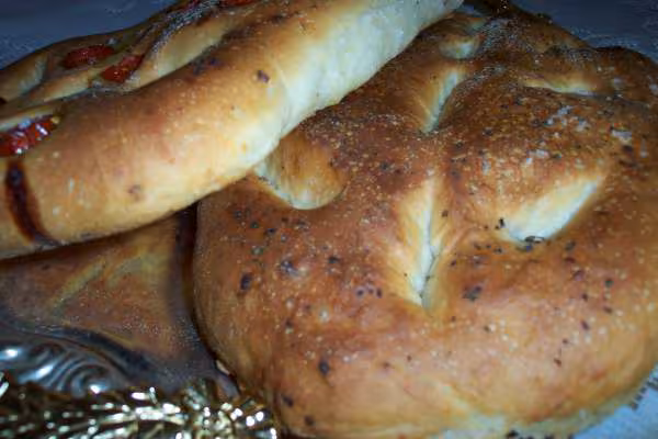 Focaccia pugliese basilic et ail