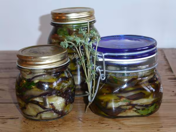 Bocaux d aubergines