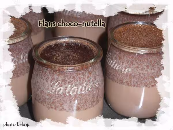 Flans choco nutella