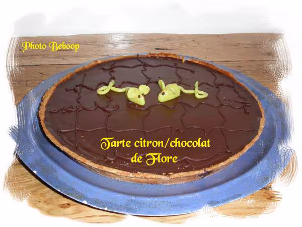 Tarte citron chocolat de flore