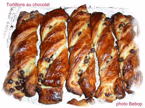 Tortillons au chocolat