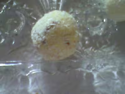 Truffes surprise au chocolat blanc et coco