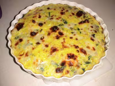 Quiche sans pâte protéinée aux légumes par joo