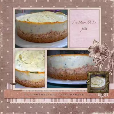 Cheesecake au saumon fumé et aux graines de pavot