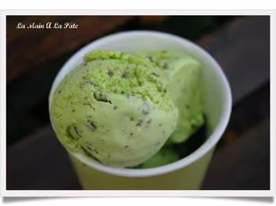 Glace menthe-chocolat à la crème