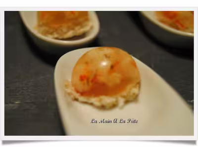 Mini aspic aux écrevisses