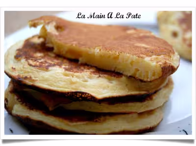 Pancakes au fromage blanc et aux pommes