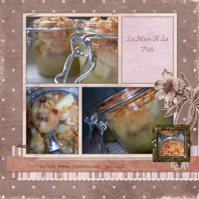 Crumble gourmand pommes-rhubarbe