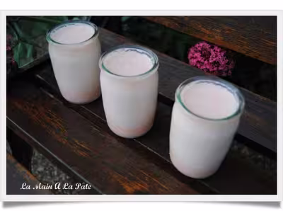 Yaourts aux biscuits roses