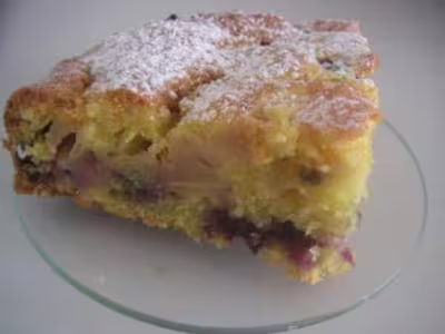 Moelleux aux pommes et myrtilles par moony