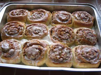 Cinnamon rolls (brioches roulées et fourrée à la canelle) par Mamounette62