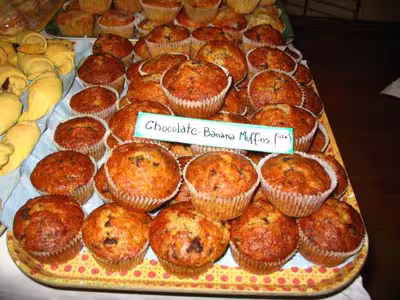 Muffins banane-noix de coco