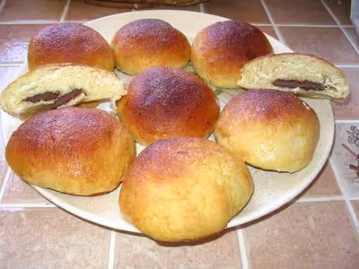 Petites brioches au coeur de chocolat fondant