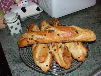 Baguettes viennoises aux pépites de chocolat