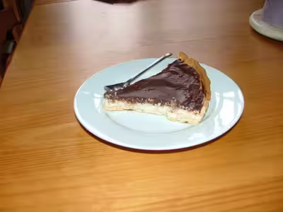 Tarte aux noix de coco et chocolat fondant