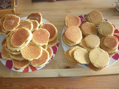 Gaufres sèches (ou gaufres de nouvel an)