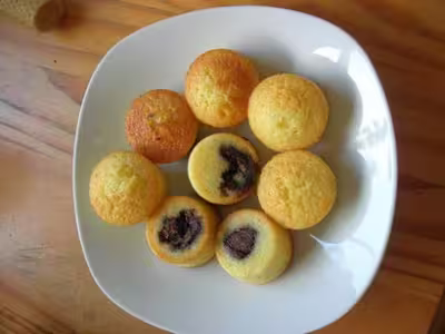 Muffins citron, nutella