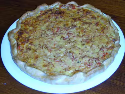 Tarte aux poivrons et œufs