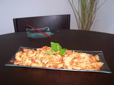 Crevettes provençales aux ravioles