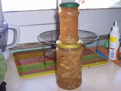 Confiture de bananes et poires