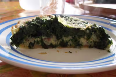 Tarte aux épinards et poisson